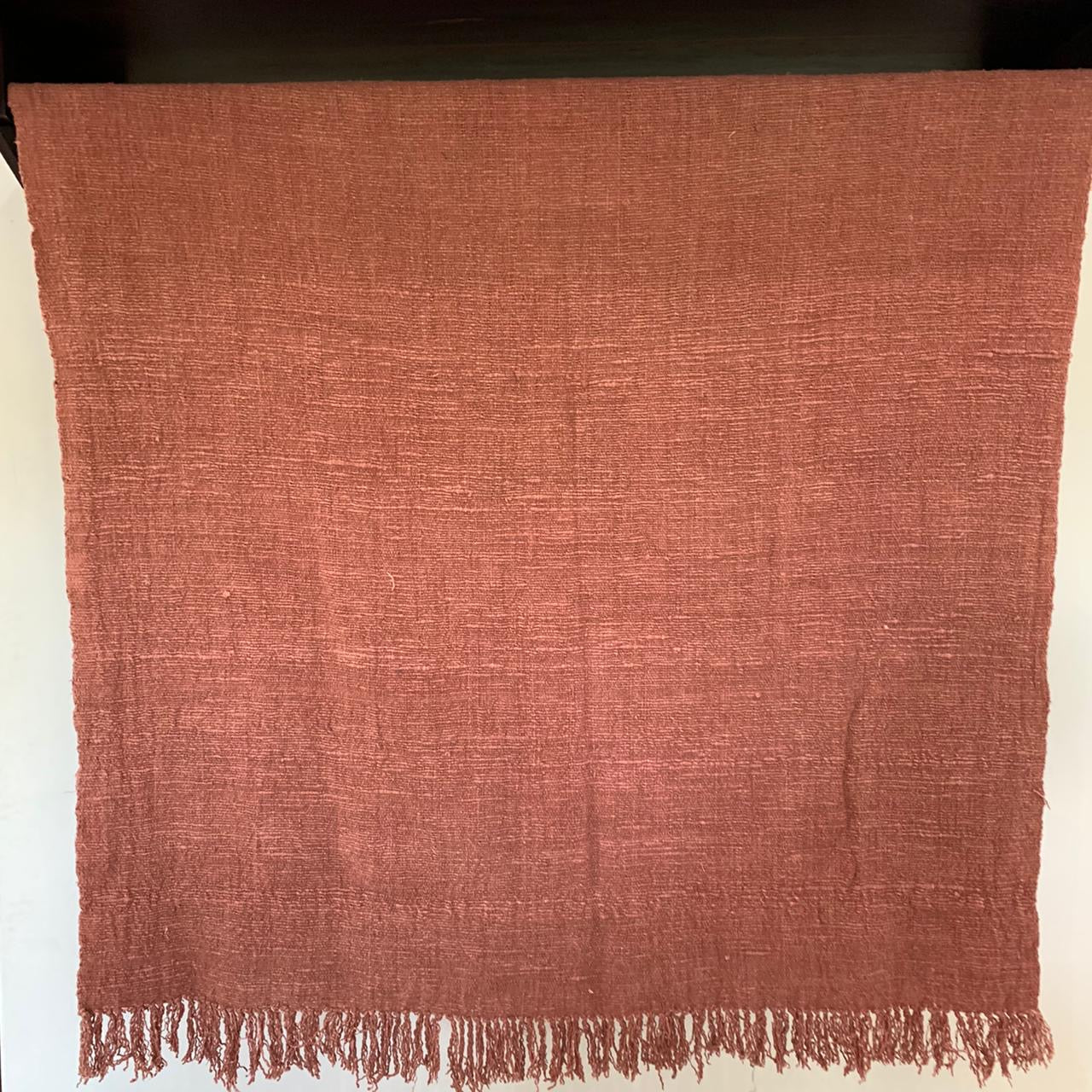 Throw: Handwoven Cotton Natural Dye