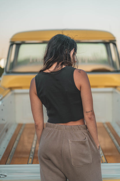 Organic Cotton Cropped Tank