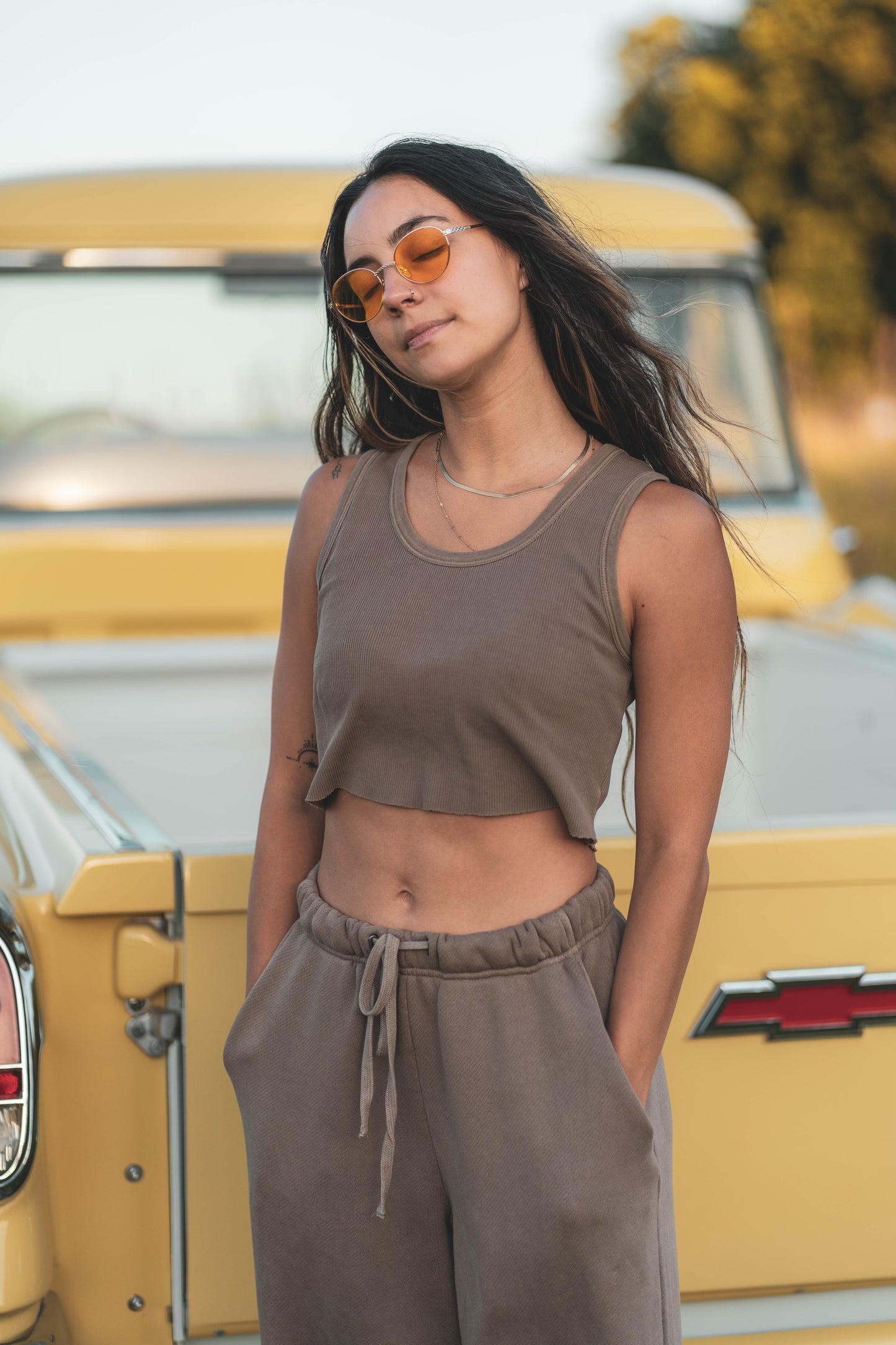 Organic Cotton Cropped Tank