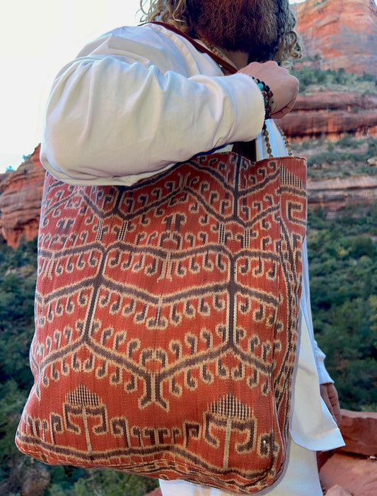 Handwoven Cotton Natural Dye Tote Bag