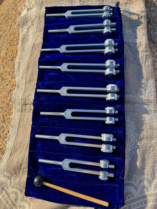 Chakra Alignment Planetary Tuning Fork Set